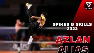 Sepak Takraw | Azlan Aliaz | Sunback Spike | Highlights | Amazing Skill