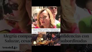 HIPÓCRITA #pilaralegría se permite cenar con la MANCHA #pacosalazar #feminismodechapa vídeo #PP