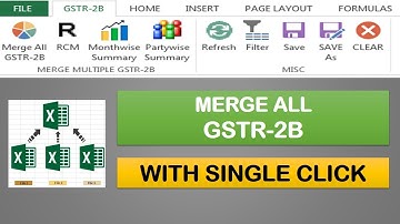 Unbelievable Way To Merge All GSTR-2B - Don