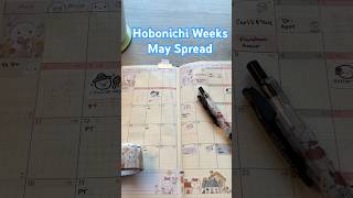 Hobonichi Weeks May Monthly Spread ft. The Coffee Monsterz Co #plannerlayout #hobonichiweeks