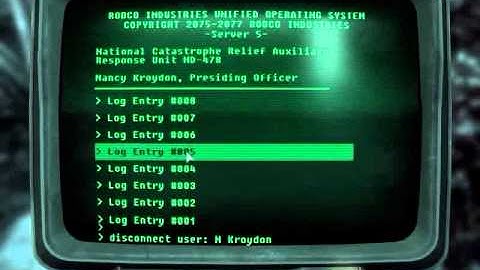 Fallout 3 Walkthrough - Pip Boy and Terminal #116 - NCRA