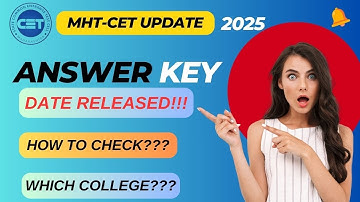 MHT-CET 2025 BIG UPDATE Official Answer Key & Objection Dates Released! Admissions| Engineering