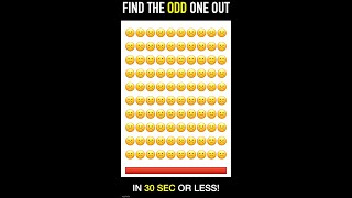 Odd One Out #1 - Can you find the Different Emoji?