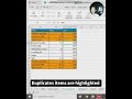Remove duplicates in one click. #excelcleaning #exceldatacleaning #exceltips2025 #officejobs