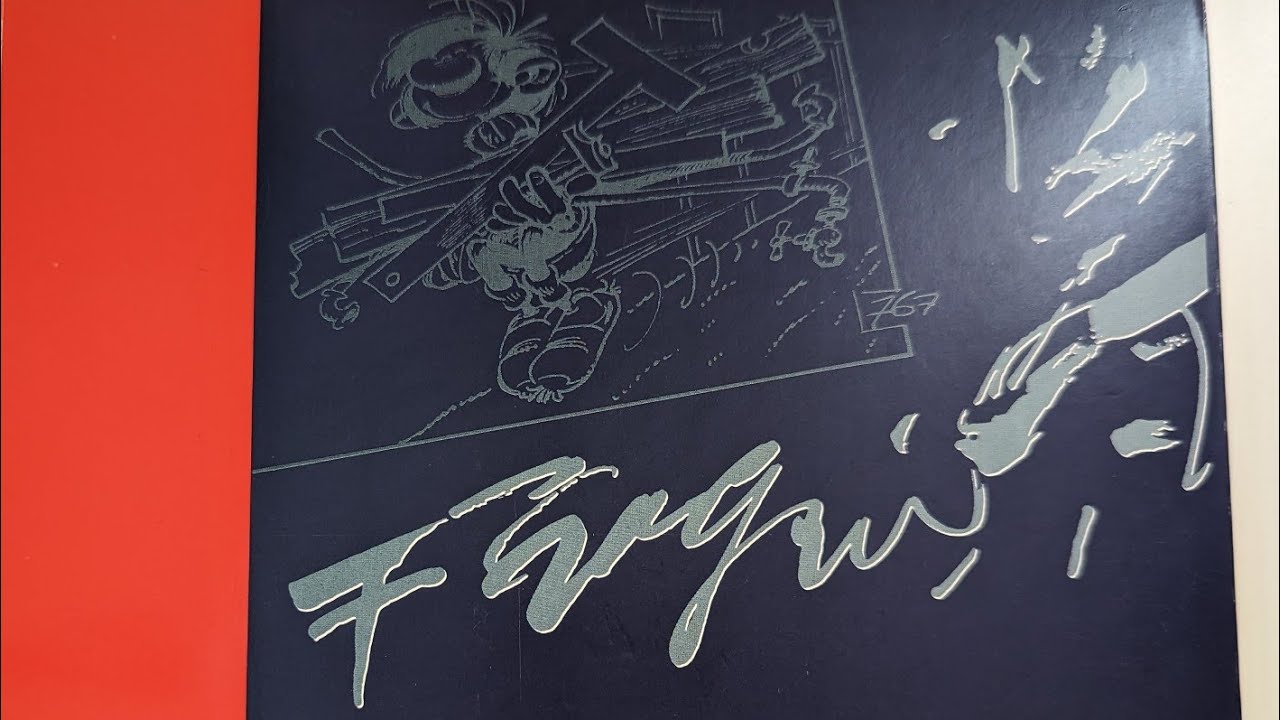 Signé Franquin met Guust Flater/Gaston uitgegeven door Dupuis