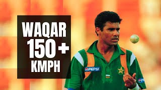 Waqar Younis Lethal Bowling At His Fastest | Best Reverse Swing Bowling Masterclass