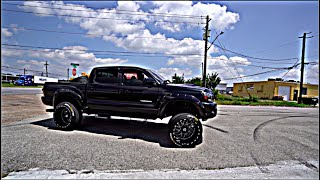 Lifted Tacoma TRD On 22x14  + CQuartz Lite Ceramic On Some Carbon Fiber Goodies