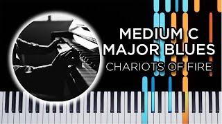 Medium C Major Blues for Piano | Great Balls of Fire - Blues Piano Tutorial chords