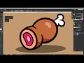 Tutorial Básico de Adobe Illustrator en Español. Para Principiantes - Dibujando Carne Kawaii