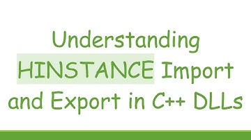 Understanding HINSTANCE Import and Export in C+ +  DLLs