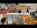 COMPRA DO MÊS PRA UM CASAL + ORGANIZEI TUDO