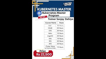"🚀 Kubernetes Master Program – Become a Kubernetes Expert | Trainer Sanjay Dahiya" #kubernetes #buy
