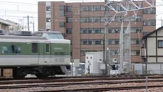 189系ナノN102編成構内移動―出場―入区、E257系M110編成出場　長野総合車両センター