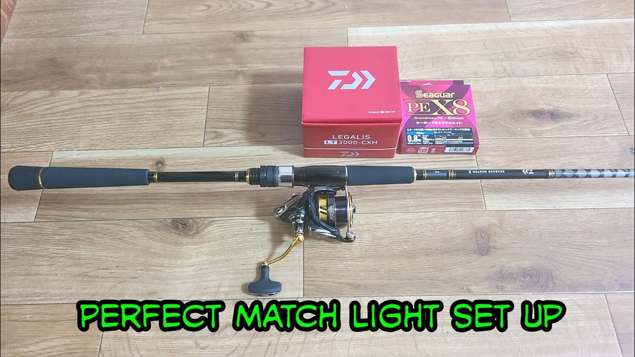 Daiwa Seabass Hunter x 90L and Legalis LT3000-cxh - YouTube