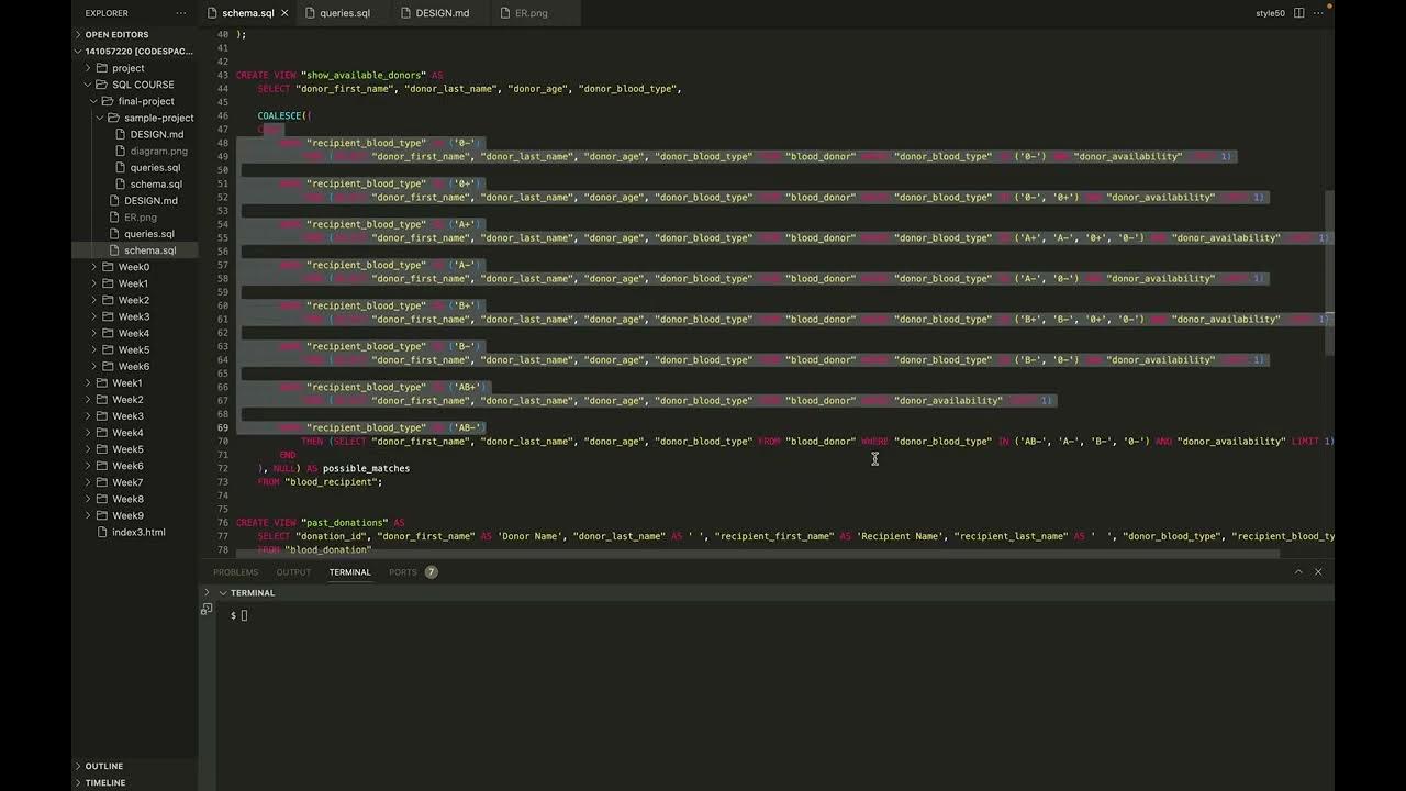 Final project for cs50 SQL 2023 - YouTube