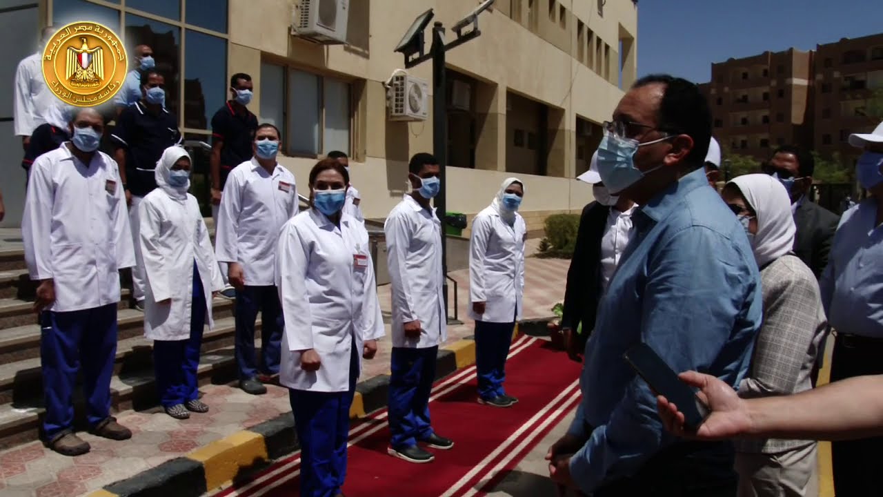زيارة رئيس الوزراء لمستشفى العزل بمحافظة أسوان