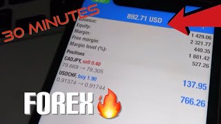 I Made $900 In 30 minutes trading FOREX  *Live Trading*