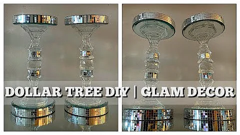 DIY DOLLAR TREE GLAM DECOR | CANDLE HOLDERS | CHRISTMAS GIFT IDEA 2019