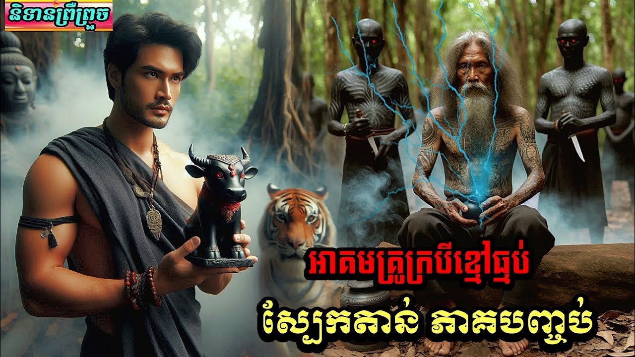 និទានរឿងថ្មី(អាគមគ្រូក្របីខ្មៅធ្មប់ស្បែកតាន់/ភាគបញ្ចប់) .#និទានព្រឺព្រួច#