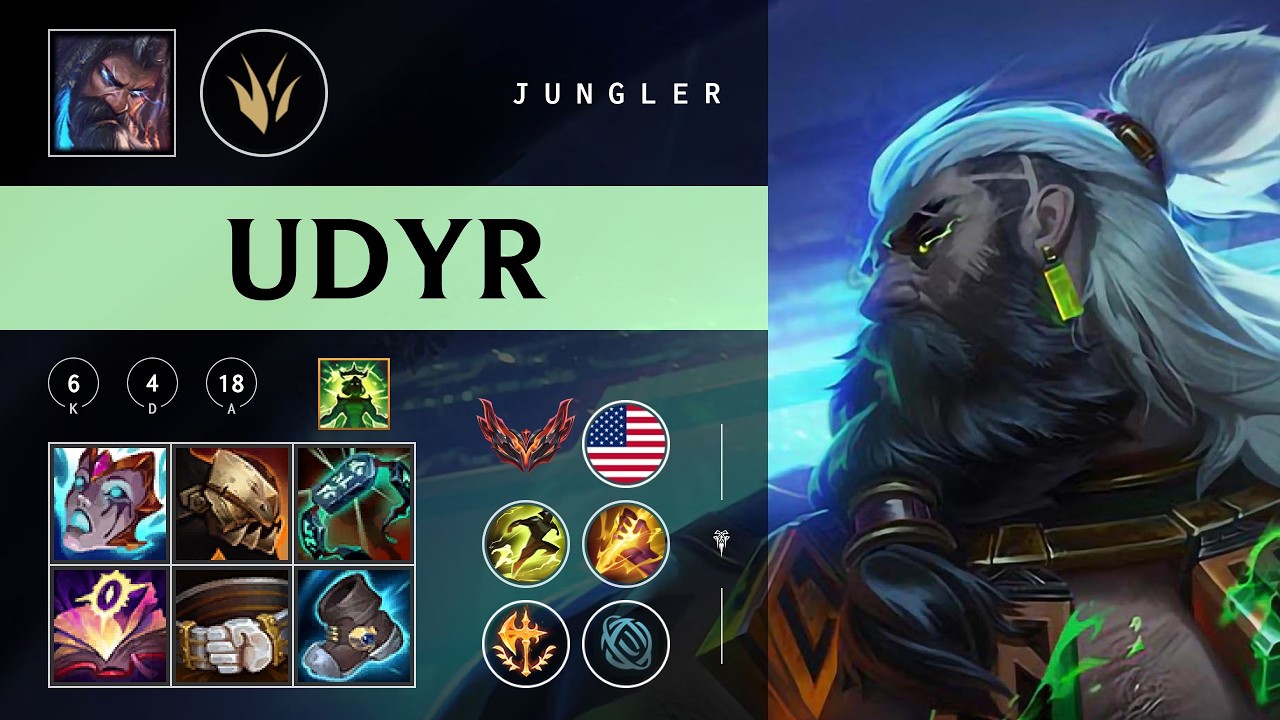 Udyr Jungle vs Graves - NA Grandmaster Patch 26.05
