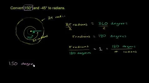 04   Radians   06   Example  Converting degrees to radians