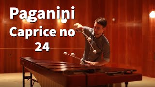 Paganini Caprice no 24 on marimba