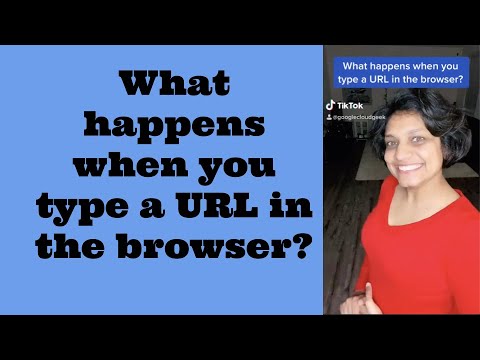 What happens when you type a URL in the browser?
