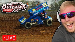 🔴LIVE - WORLD OF OUTLAW DIRT RACING - YOUTUBE MEMBERS 1C RACES