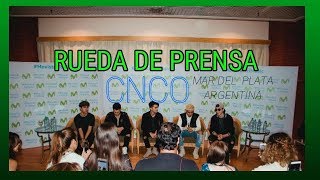 CNCO | RUEDA DE PRENSA EN MAR DEL PLATA - ARGENTINA 🇦🇷