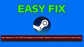 Fix Steam Captcha Appears To Be Invalid Error (STEAM CAPTCHA NOT WORKING 2024) | How To