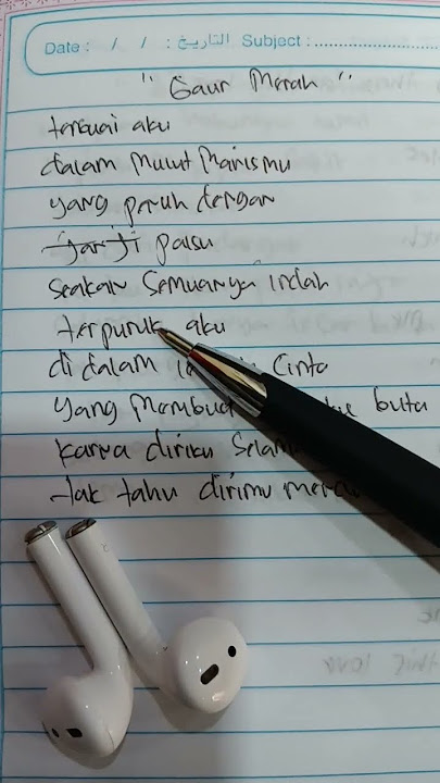 𝐺𝐴𝑈𝑁 𝑀𝐸𝑅𝐴𝐻-𝑆𝑂𝑁𝐼𝐴 #songlyrics #handwriting #youtubeshorts #subscribe #like #share #comment