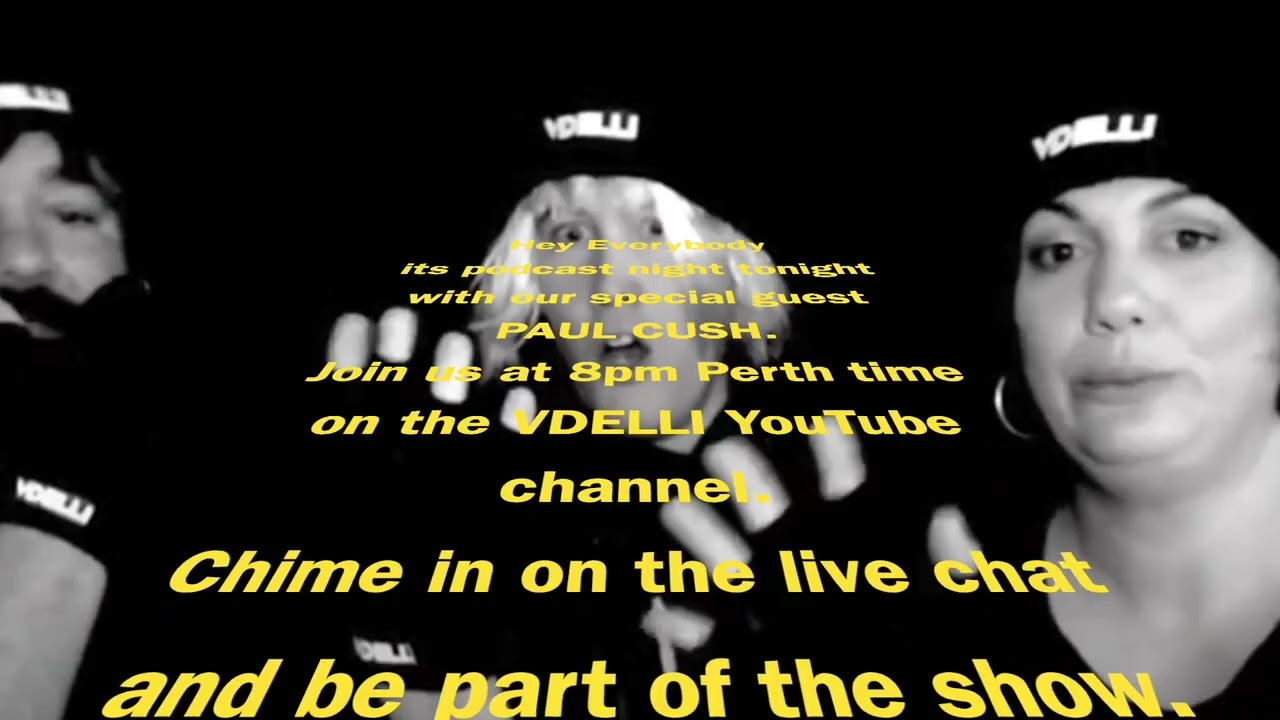 Tonight's special podcast guest - Paul Cush. 8pm Perth time.