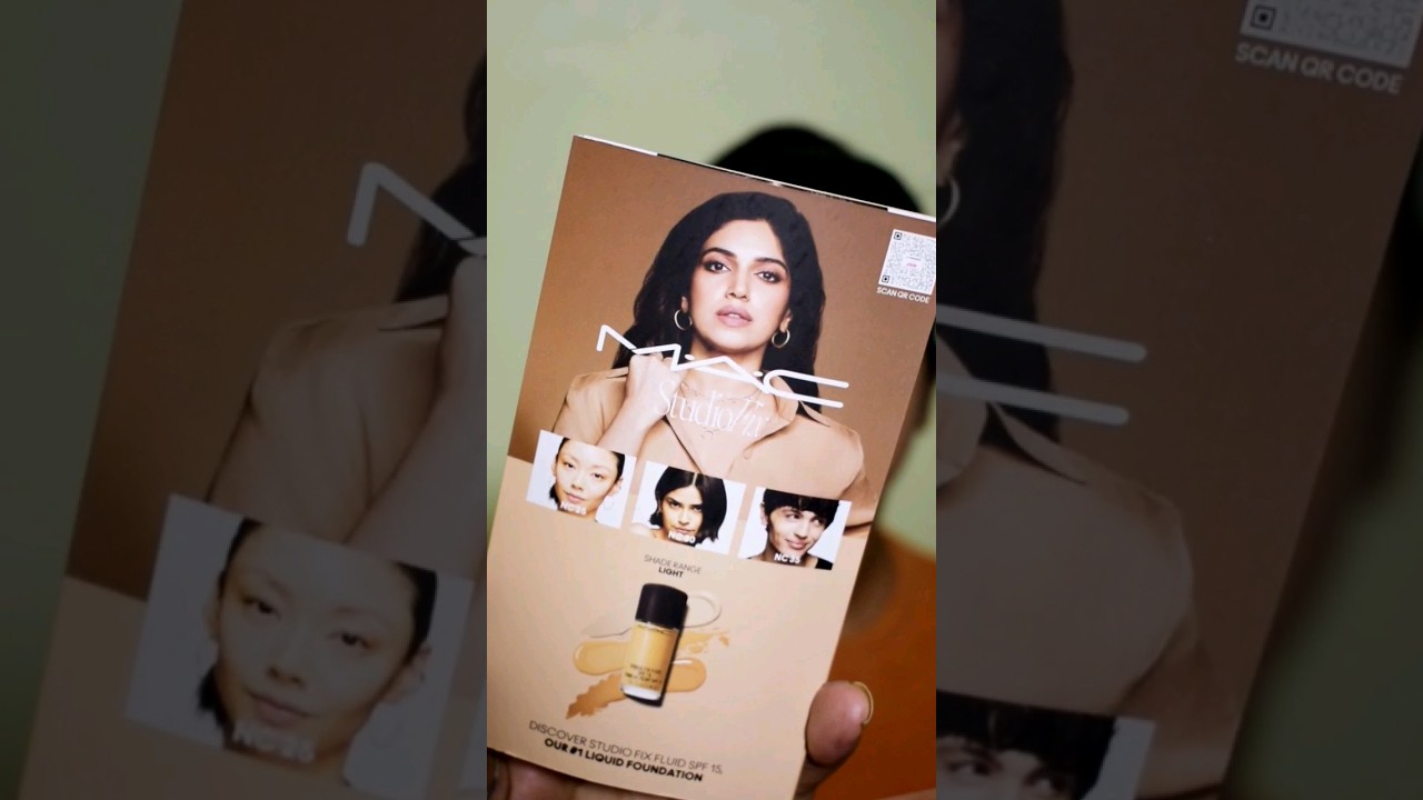 Trying free MAC Foundation samples from Nykaa ✨ 