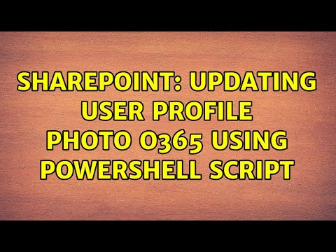 Sharepoint: Updating User
