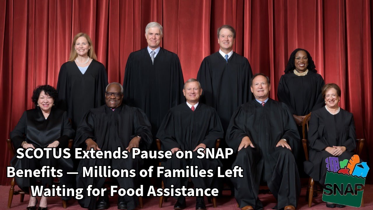 SCOTUS Extends Pause on SNAP Benefits — Millions of Families Left Waiting for Food Assistance 📱