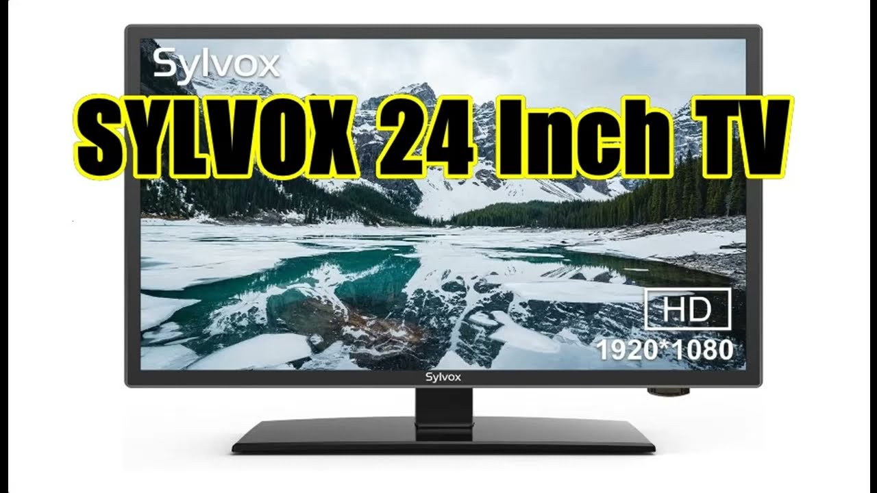 Sylvox 24inch RV TV, 12 Volt TV DC Powered Television, 1080P FHD