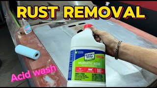 Remove rust the easy way using Muriatic acid