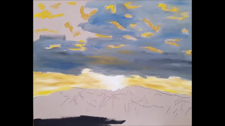 Mountain Dawn Oil Painting Step by Step