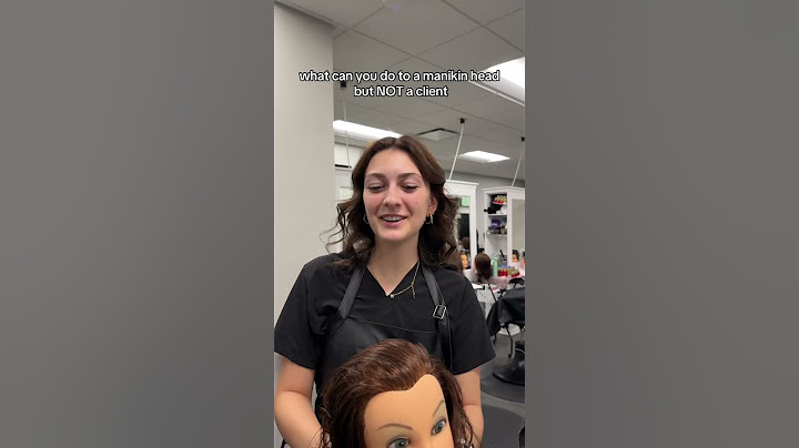 Manikin ✅ client ❌ #beautyschool #cosmetology #relatable #salon #hairstyles