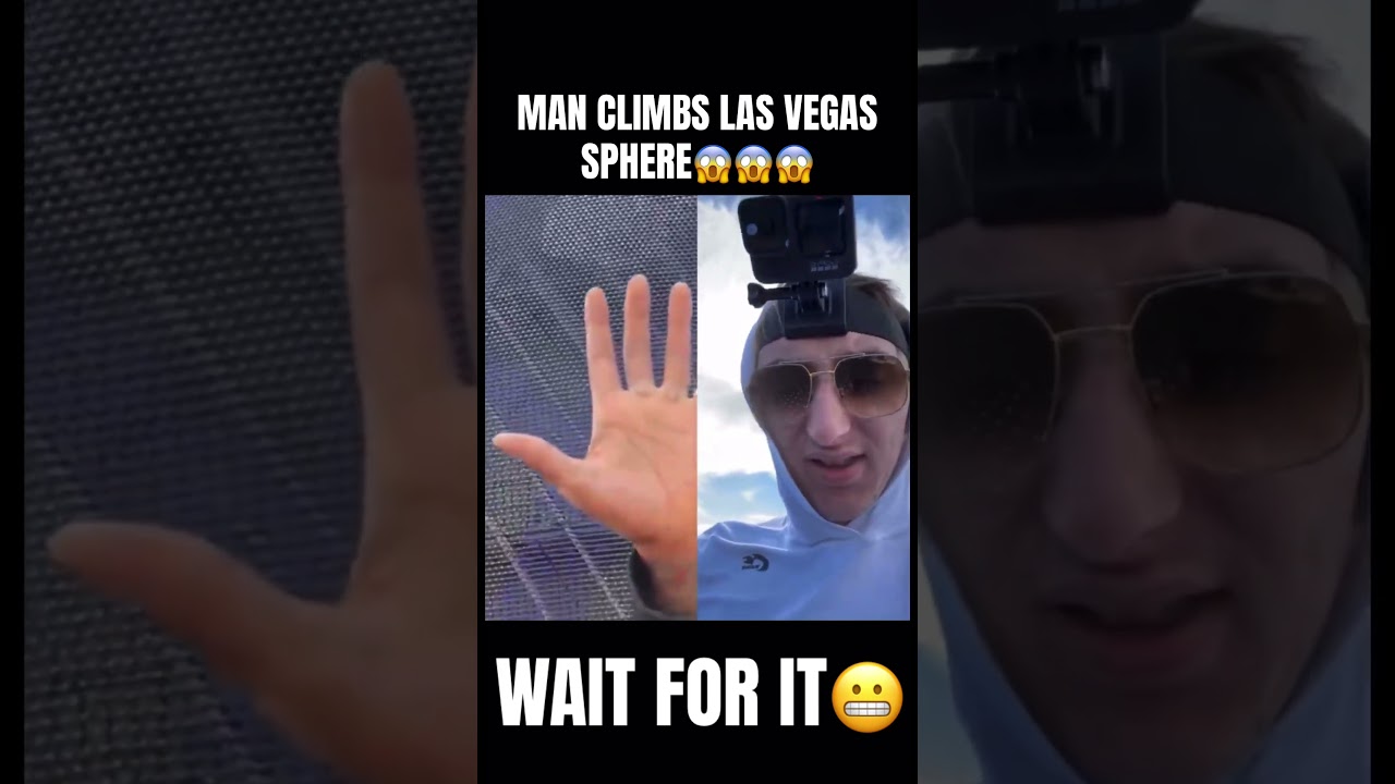 PRO LIFE ACTIVIST CLIMBS LAS VEGAS SPHERE ILLEGALLY😱😱😱