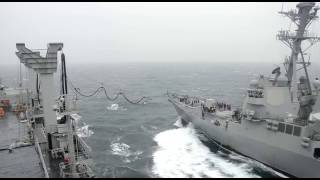 Refuelling of ships at Exercise Malabar 2017., From YouTubeVideos