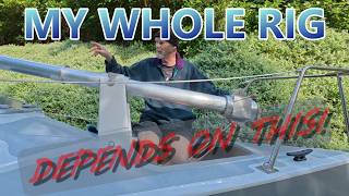 First Mast Raising Attempt! | Will My Rotating Rig Actually Work? | 23ft Sharpie Yacht Design/Build