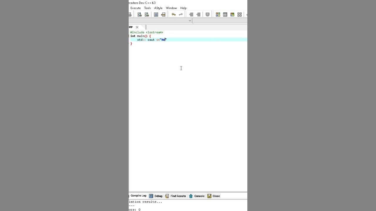 How To Print Hello World! in C++ - YouTube