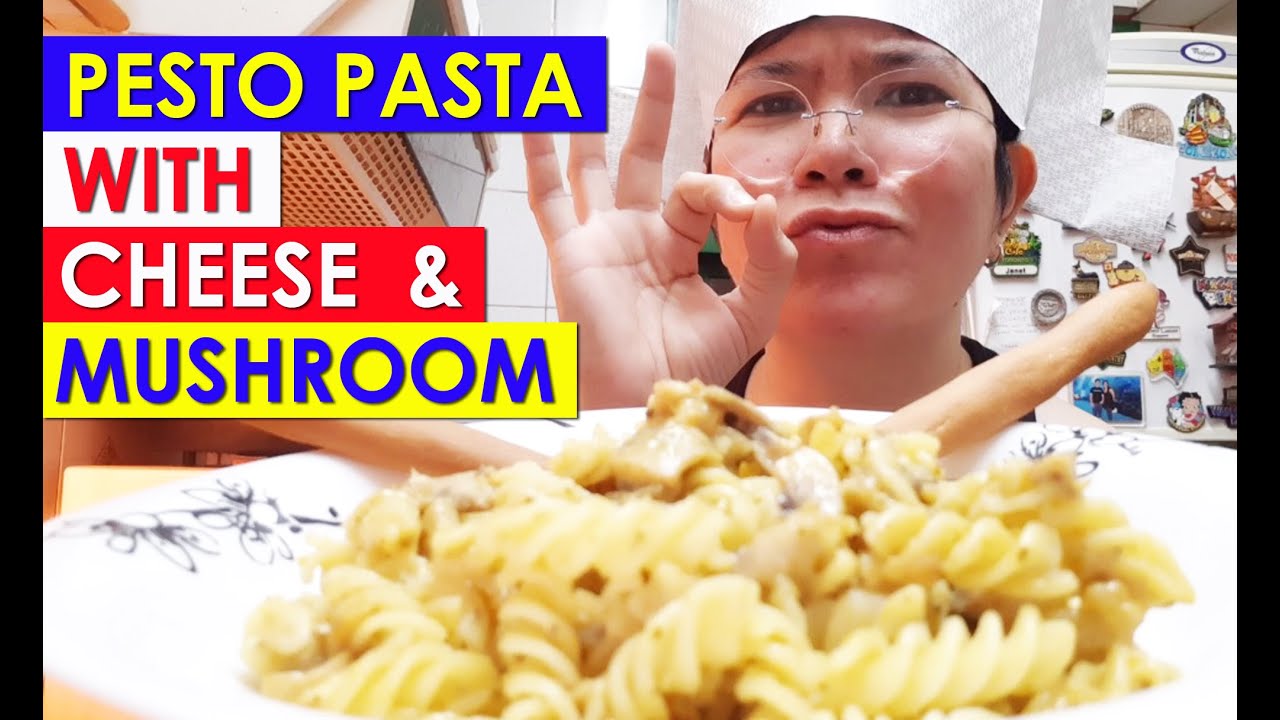 PESTO PASTA WITH MUSHROOM & CHEESE YouTube