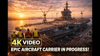 Inside the Aircraft Carrier Factory: How Giant Aircraft Carriers Are Built (Full Process)