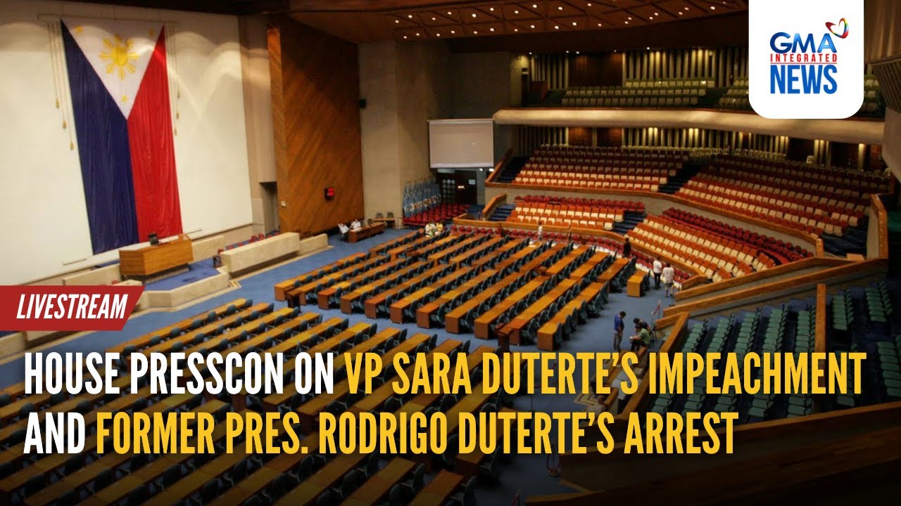 Vpsd LIVE: House press conference on VPSD impeachment and FPRRD arrest ...