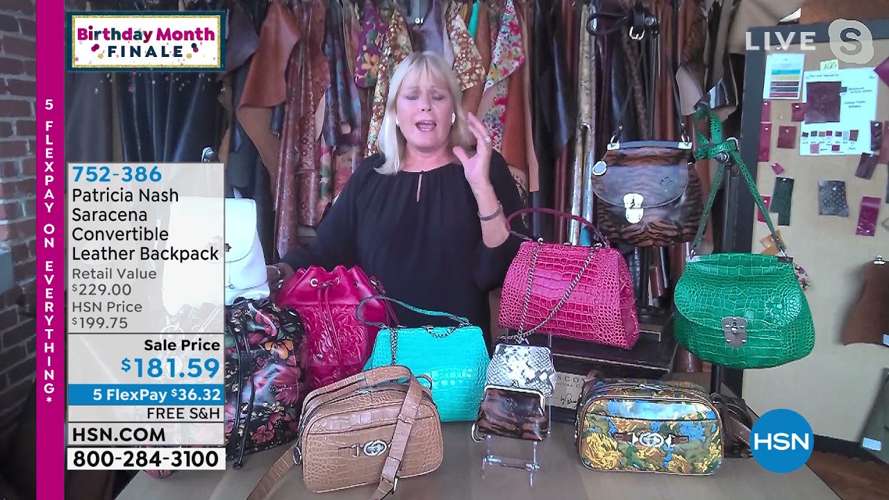 Patricia Nash 10 Year Anniversary Saracena Convertible Leather Backpack Patricia Nash Leather Masera Convertible Backpack - QVC.com main image 2