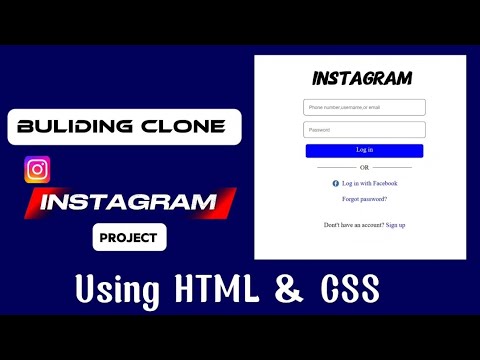 Building INSTAGRAM Clone For Beginners| Project Kaise Banaye Coding | Using HTML & CSS 