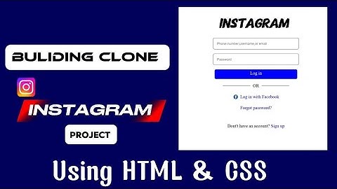 Building INSTAGRAM Clone For Beginners| Project Kaise Banaye Coding | Using HTML & CSS 