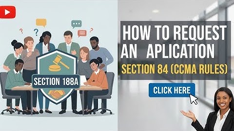 HOW TO REQUEST AN ENQUIRY INTERMS OF SECTION 188A(CCMA RULES)!#ccma ##labourlaw #employmentlaw 